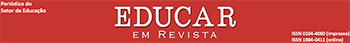 Logomarca do periódico: Educar em Revista